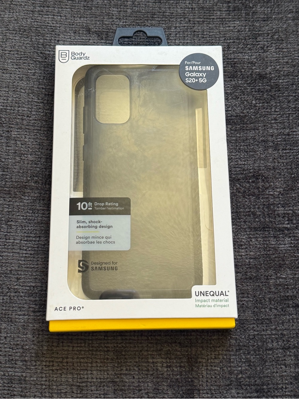 Ace Pro Clear Case for Samsung Galaxy S20+ 5G - Clear/Black Trim